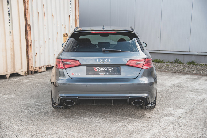 Splittery tylne boczne Maxton V1 Audi RS3 8V Sportback (czarny połysk)
