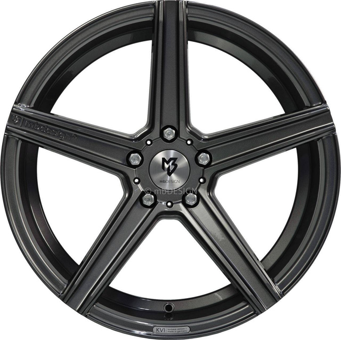 Felga aluminiowa 20" mbDESIGN KV1 20x9 ET35 5x108 Szary połysk