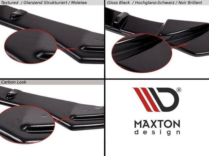 Dokładki progów Maxton Skoda Kodiaq Mk1 Sportline (czarny połysk)