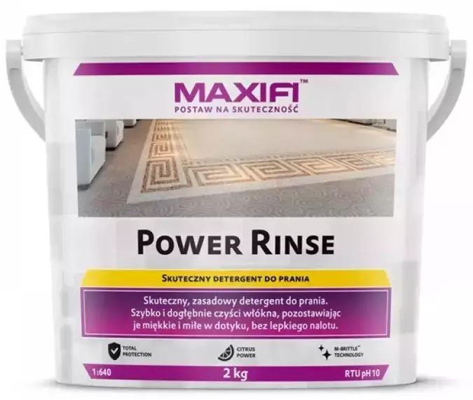 Maxifi Power Rinse – proszek do prania ekstrakcyjnego tapicerki 2kg