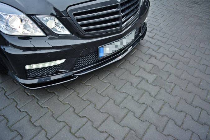 Przedni splitter Maxton V1 Mercedes-Benz E63 AMG W212 (czarny połysk)