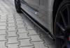 Dokładki progow Maxton Fiat 500 Abarth MK1 Polift (czarny połysk)